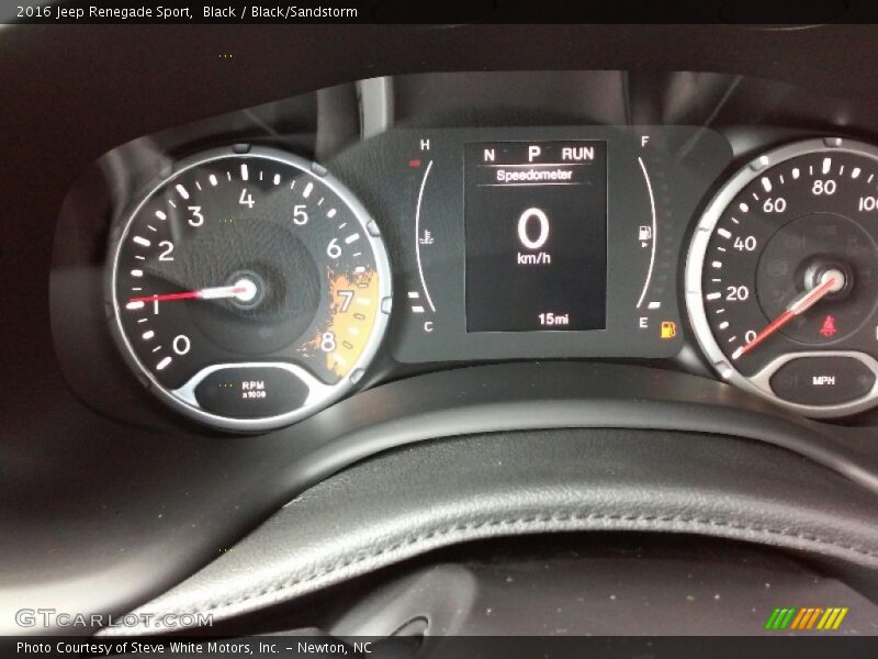 Black / Black/Sandstorm 2016 Jeep Renegade Sport