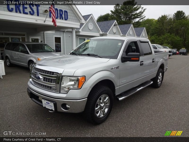 Ingot Silver Metallic / Steel Gray 2013 Ford F150 FX4 SuperCrew 4x4