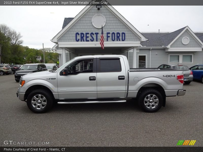 Ingot Silver Metallic / Steel Gray 2013 Ford F150 FX4 SuperCrew 4x4