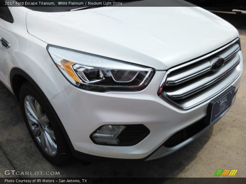 White Platinum / Medium Light Stone 2017 Ford Escape Titanium