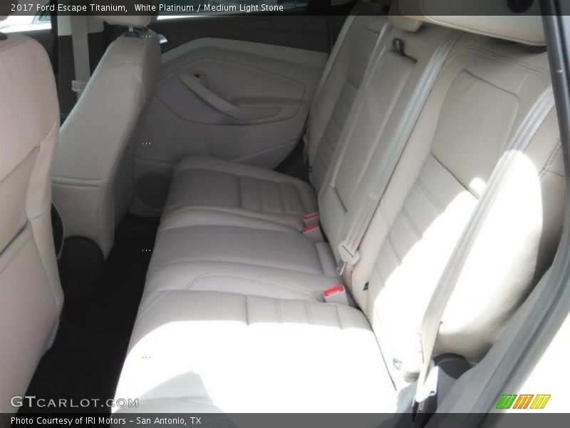 White Platinum / Medium Light Stone 2017 Ford Escape Titanium