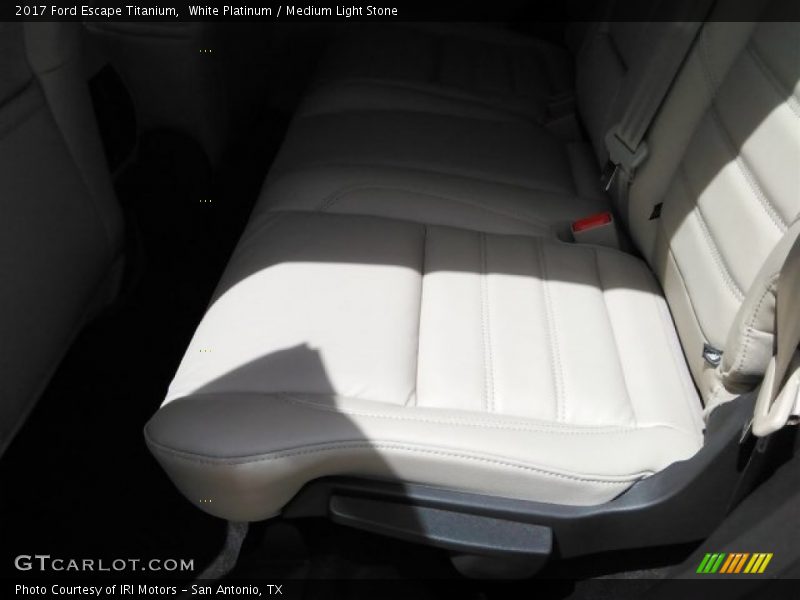 White Platinum / Medium Light Stone 2017 Ford Escape Titanium