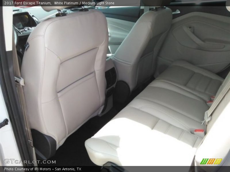 White Platinum / Medium Light Stone 2017 Ford Escape Titanium