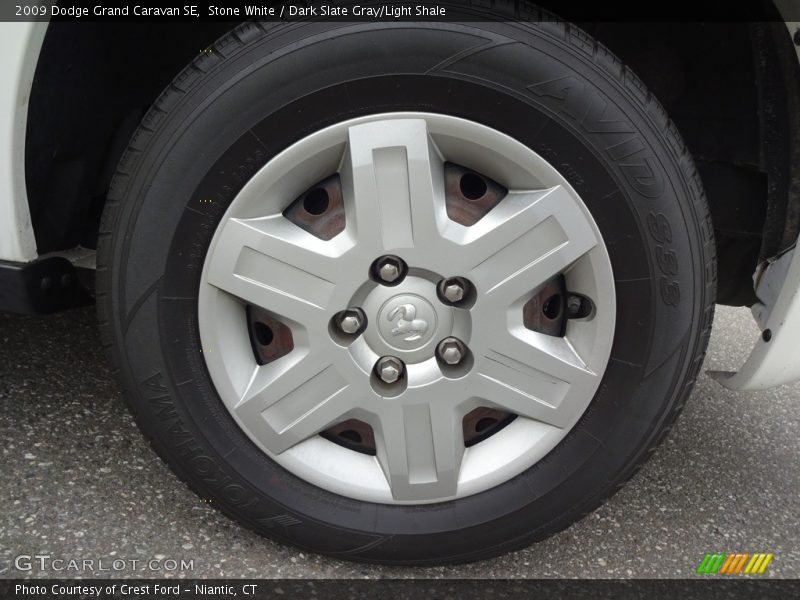 Stone White / Dark Slate Gray/Light Shale 2009 Dodge Grand Caravan SE