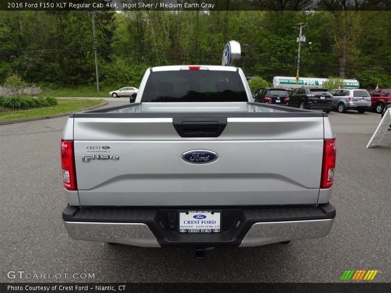 Ingot Silver / Medium Earth Gray 2016 Ford F150 XLT Regular Cab 4x4