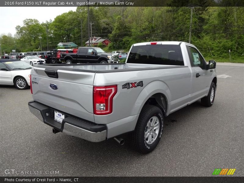 Ingot Silver / Medium Earth Gray 2016 Ford F150 XLT Regular Cab 4x4