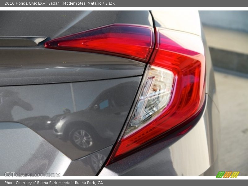 Modern Steel Metallic / Black 2016 Honda Civic EX-T Sedan