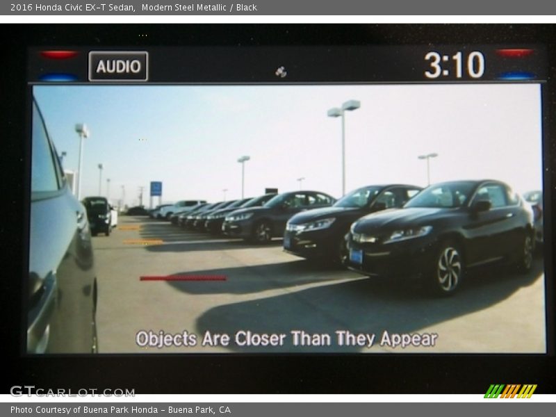 Modern Steel Metallic / Black 2016 Honda Civic EX-T Sedan