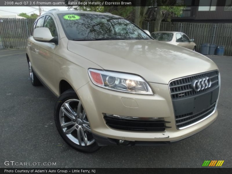 Bahia Beige Metallic / Espresso Brown 2008 Audi Q7 3.6 Premium quattro