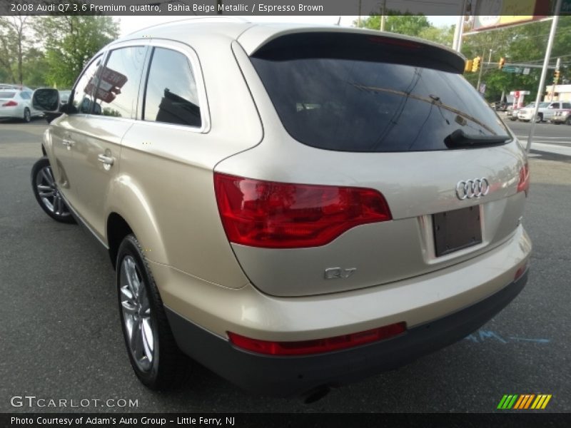 Bahia Beige Metallic / Espresso Brown 2008 Audi Q7 3.6 Premium quattro