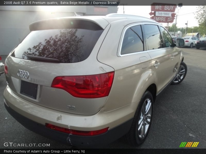 Bahia Beige Metallic / Espresso Brown 2008 Audi Q7 3.6 Premium quattro
