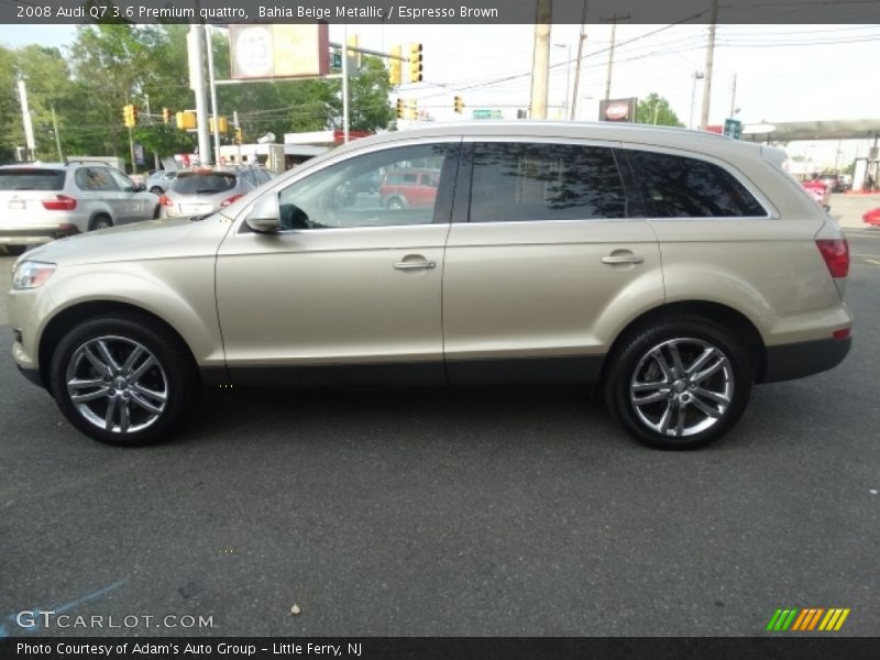 Bahia Beige Metallic / Espresso Brown 2008 Audi Q7 3.6 Premium quattro