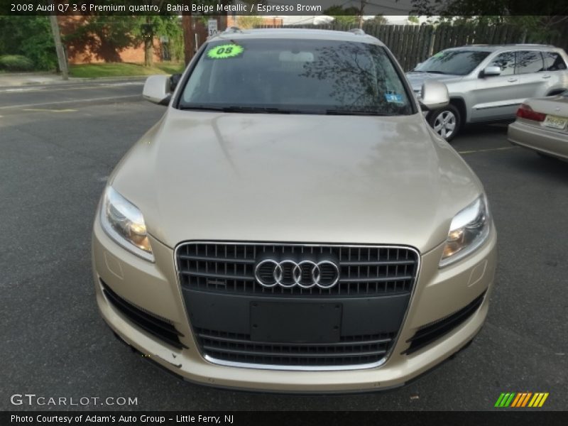 Bahia Beige Metallic / Espresso Brown 2008 Audi Q7 3.6 Premium quattro