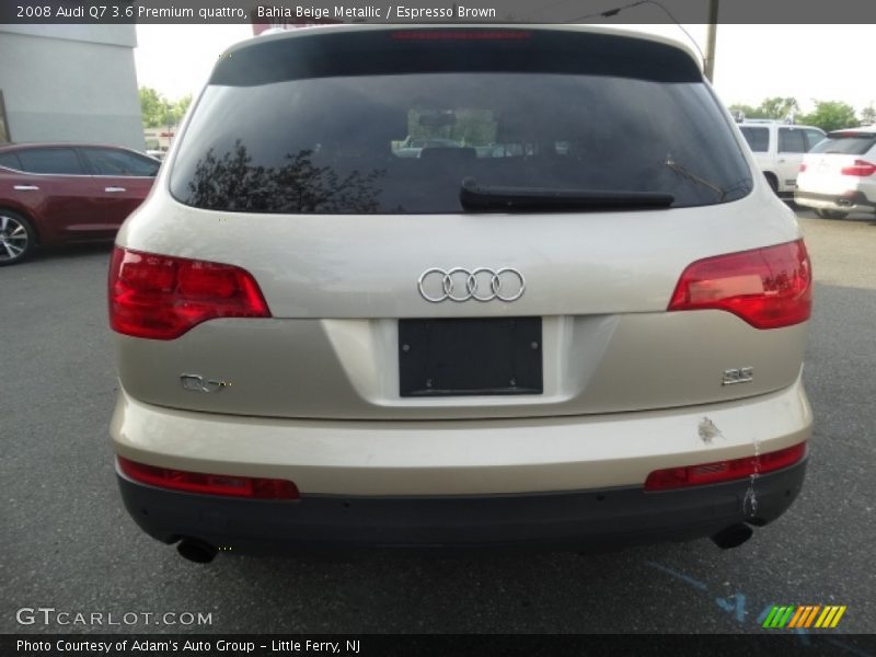 Bahia Beige Metallic / Espresso Brown 2008 Audi Q7 3.6 Premium quattro