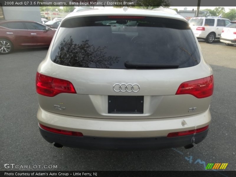 Bahia Beige Metallic / Espresso Brown 2008 Audi Q7 3.6 Premium quattro