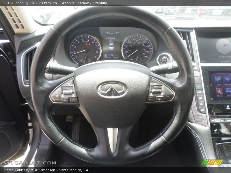 Graphite Shadow / Graphite 2014 Infiniti Q 50 3.7 Premium