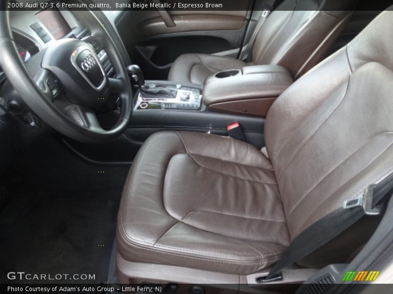  2008 Q7 3.6 Premium quattro Espresso Brown Interior