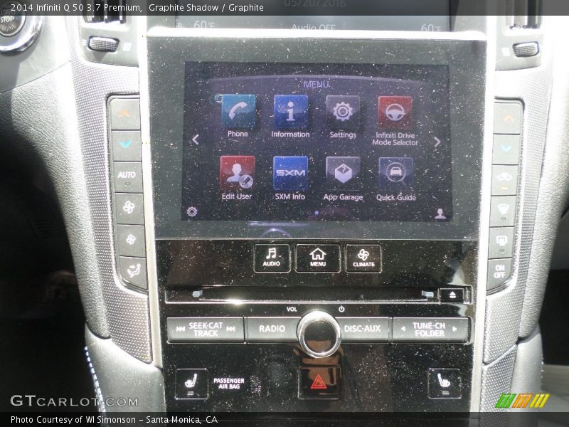 Graphite Shadow / Graphite 2014 Infiniti Q 50 3.7 Premium