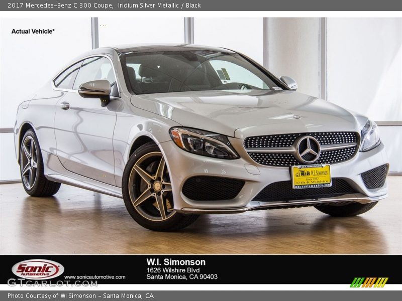 Iridium Silver Metallic / Black 2017 Mercedes-Benz C 300 Coupe