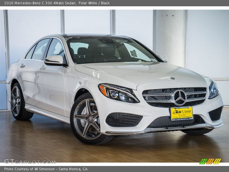 Polar White / Black 2016 Mercedes-Benz C 300 4Matic Sedan