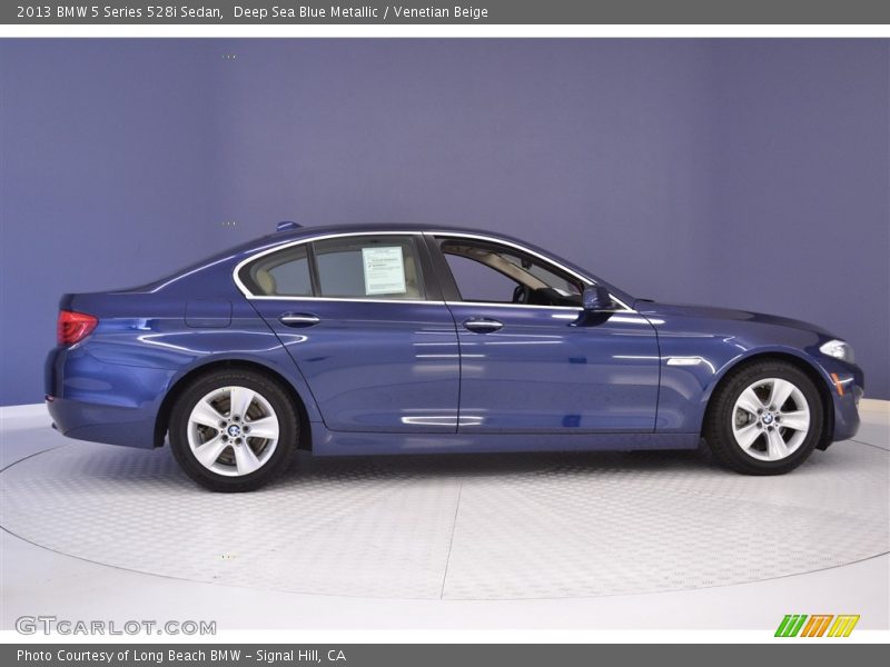 Deep Sea Blue Metallic / Venetian Beige 2013 BMW 5 Series 528i Sedan