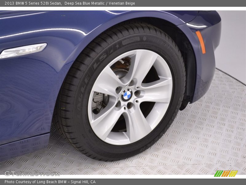 Deep Sea Blue Metallic / Venetian Beige 2013 BMW 5 Series 528i Sedan