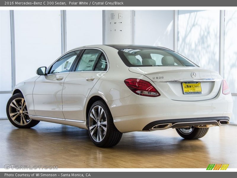 Polar White / Crystal Grey/Black 2016 Mercedes-Benz C 300 Sedan