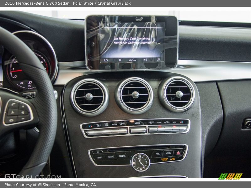 Polar White / Crystal Grey/Black 2016 Mercedes-Benz C 300 Sedan