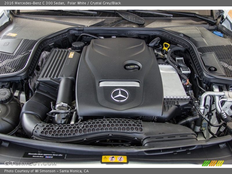 Polar White / Crystal Grey/Black 2016 Mercedes-Benz C 300 Sedan