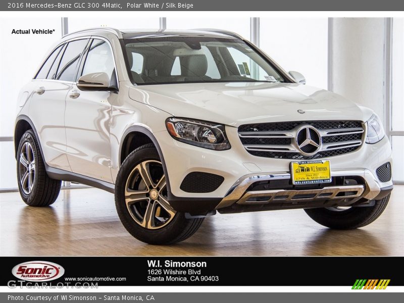 Polar White / Silk Beige 2016 Mercedes-Benz GLC 300 4Matic