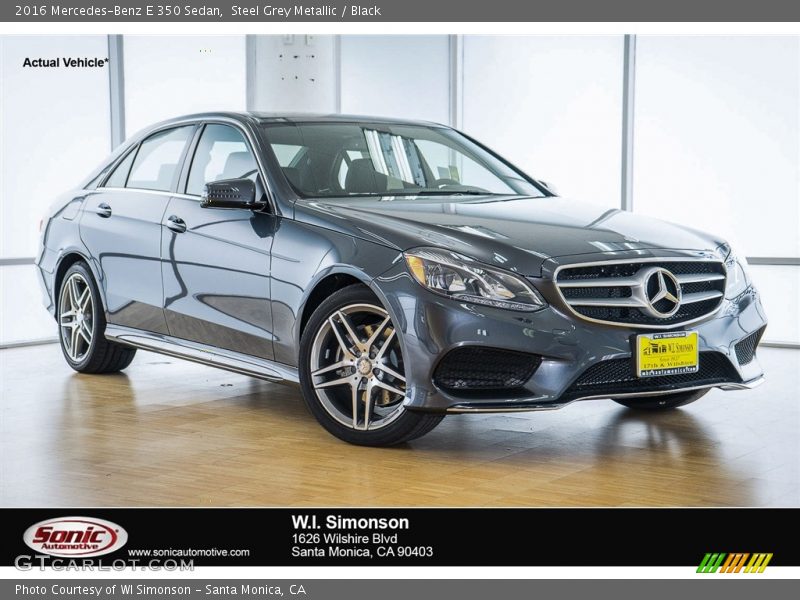 Steel Grey Metallic / Black 2016 Mercedes-Benz E 350 Sedan