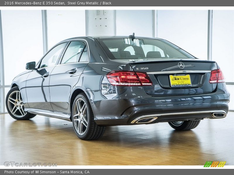Steel Grey Metallic / Black 2016 Mercedes-Benz E 350 Sedan