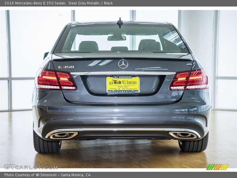 Steel Grey Metallic / Black 2016 Mercedes-Benz E 350 Sedan