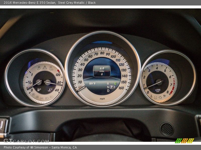 Steel Grey Metallic / Black 2016 Mercedes-Benz E 350 Sedan