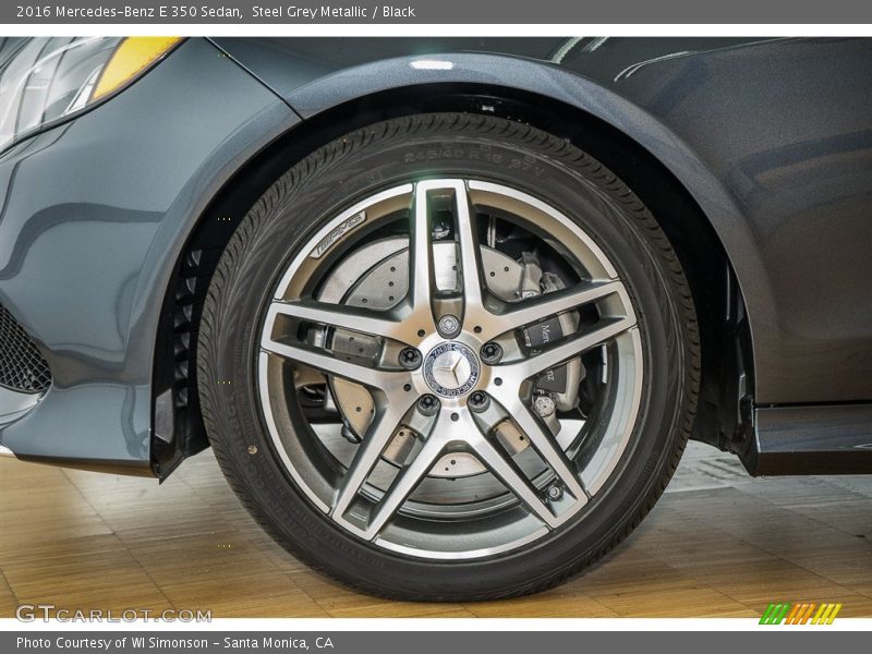 Steel Grey Metallic / Black 2016 Mercedes-Benz E 350 Sedan