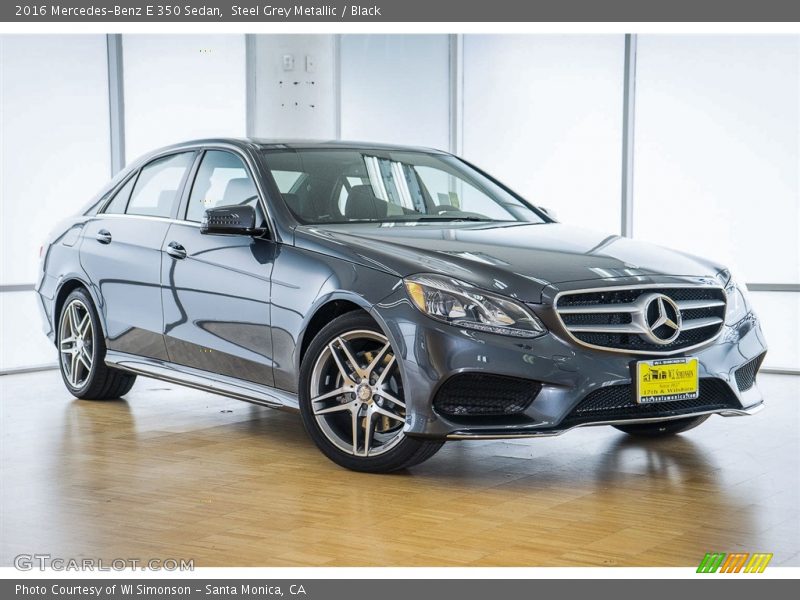 Steel Grey Metallic / Black 2016 Mercedes-Benz E 350 Sedan