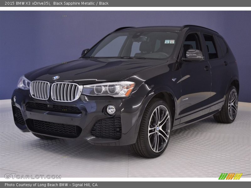 Black Sapphire Metallic / Black 2015 BMW X3 xDrive35i