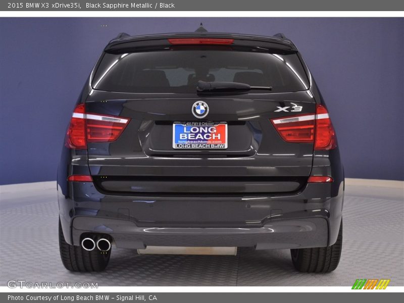 Black Sapphire Metallic / Black 2015 BMW X3 xDrive35i
