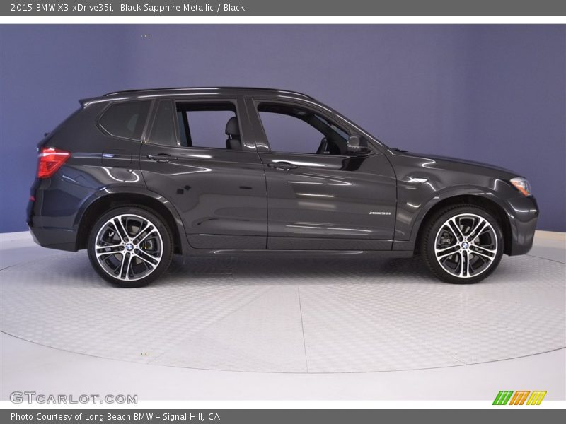 Black Sapphire Metallic / Black 2015 BMW X3 xDrive35i