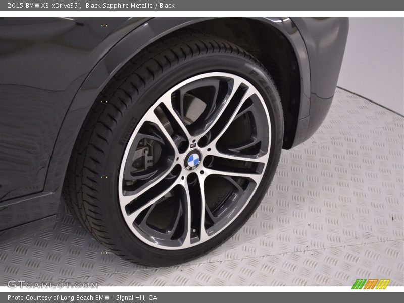 Black Sapphire Metallic / Black 2015 BMW X3 xDrive35i