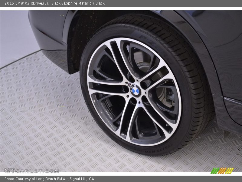 Black Sapphire Metallic / Black 2015 BMW X3 xDrive35i