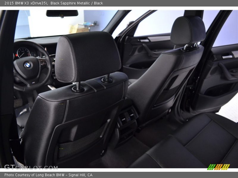 Black Sapphire Metallic / Black 2015 BMW X3 xDrive35i