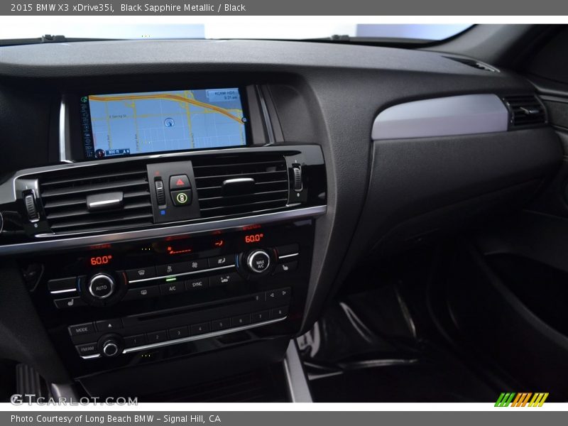 Black Sapphire Metallic / Black 2015 BMW X3 xDrive35i