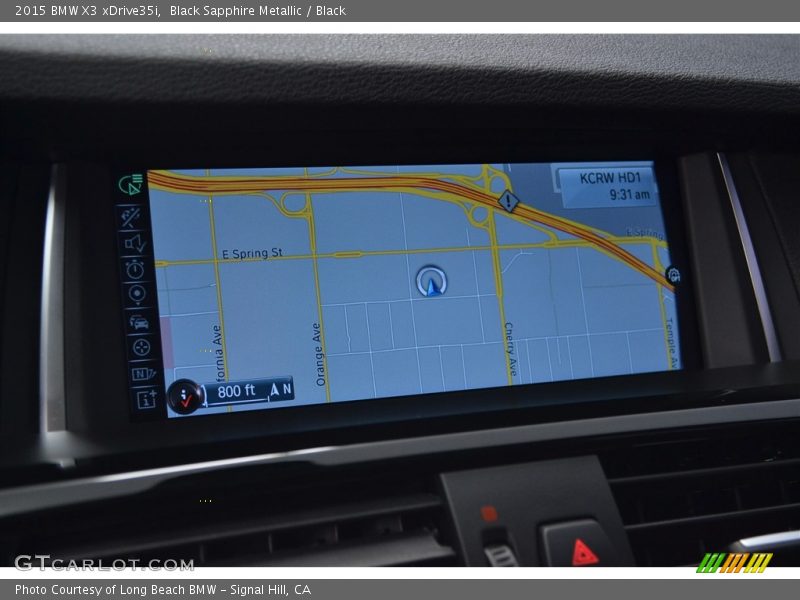 Black Sapphire Metallic / Black 2015 BMW X3 xDrive35i
