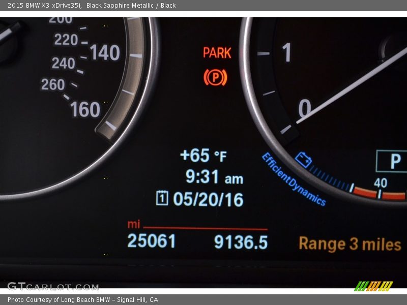 Black Sapphire Metallic / Black 2015 BMW X3 xDrive35i