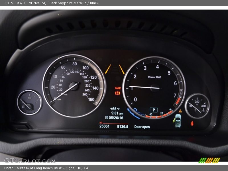 Black Sapphire Metallic / Black 2015 BMW X3 xDrive35i
