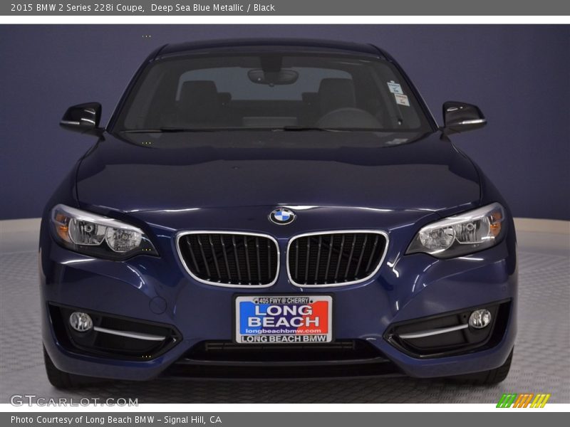 Deep Sea Blue Metallic / Black 2015 BMW 2 Series 228i Coupe
