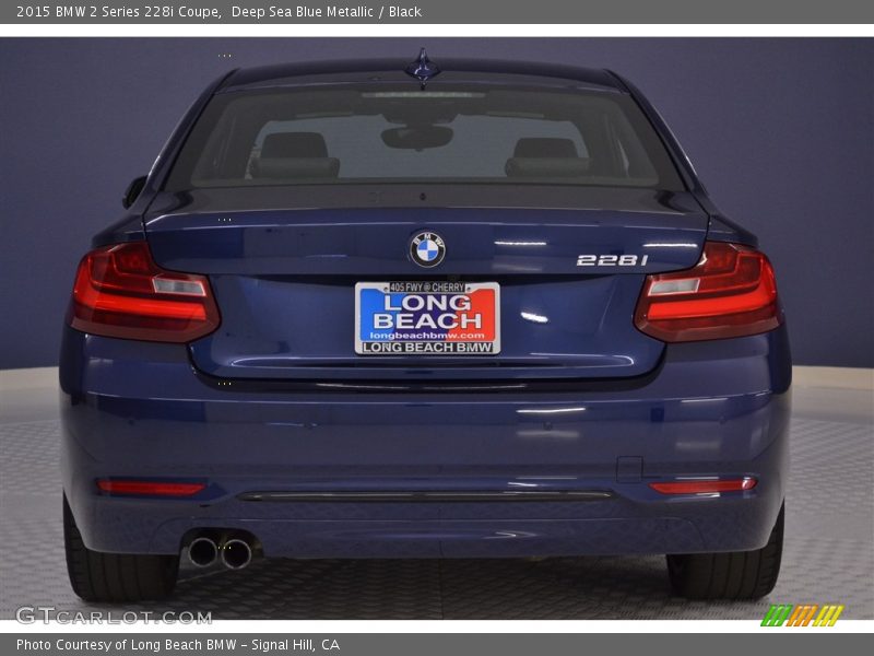 Deep Sea Blue Metallic / Black 2015 BMW 2 Series 228i Coupe