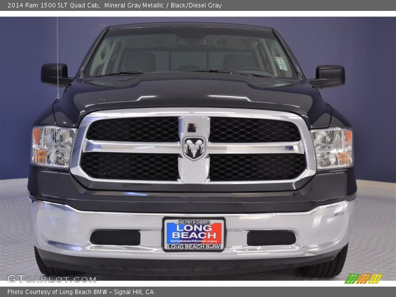 Mineral Gray Metallic / Black/Diesel Gray 2014 Ram 1500 SLT Quad Cab
