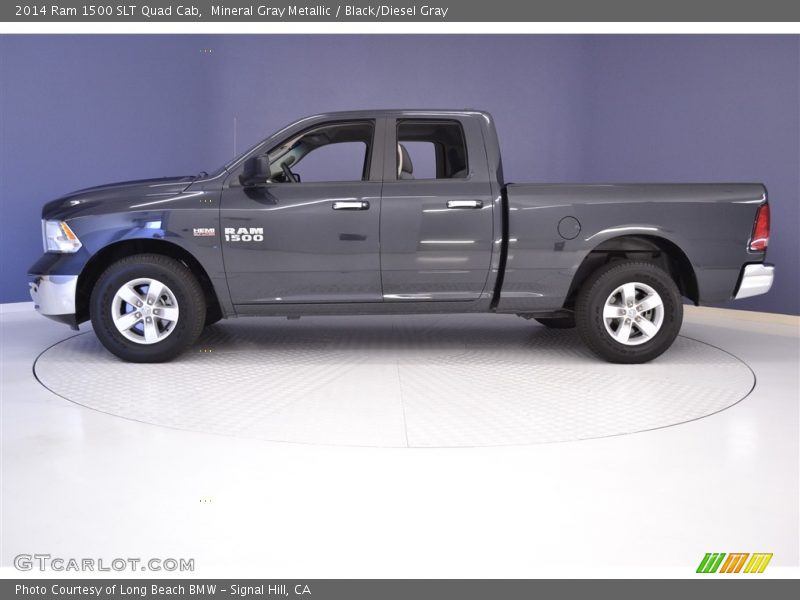 Mineral Gray Metallic / Black/Diesel Gray 2014 Ram 1500 SLT Quad Cab